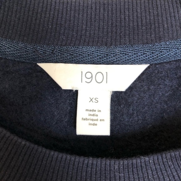 New 1901 Nordstrom Why Wait Till Midnight Graphic Crew Neck Sweatshirt XS - Picture 5 of 9